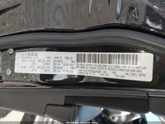 Aukcja sprzedaży 2016 Jeep Cherokee Altitude, vin: 1C4PJMCS5GW204297, numer aukcji: 44446960