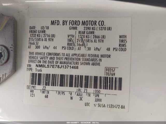 Ford Transit Connect Xl 2018 NM0LS7E78J1371468 Image 9