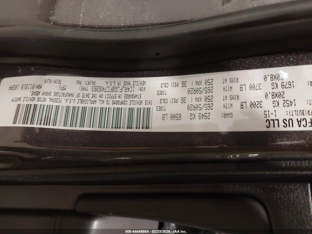 Aukcja sprzedaży 2015 Jeep Grand Cherokee Summit, vin: 1C4RJFJG8FC749283, numer aukcji: 44446984