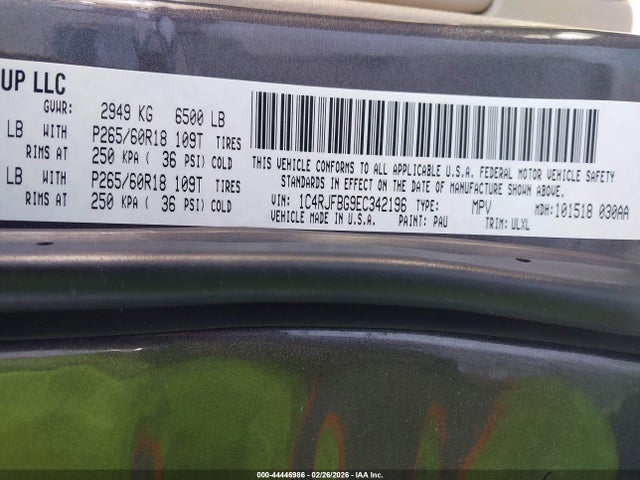 2014 JEEP GRAND CHEROKEE 1C4RJFBG9EC342196 Photo 8