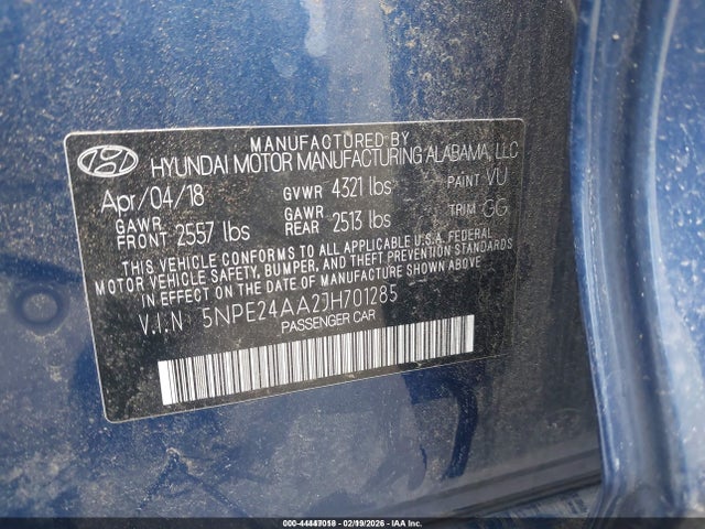 Hyundai SONATA ECO 2018 5NPE24AA2JH701285 Image 9
