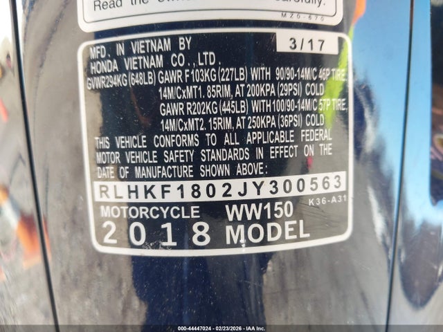 Honda Pcx 150 2018 RLHKF1802JY300563 Image 10