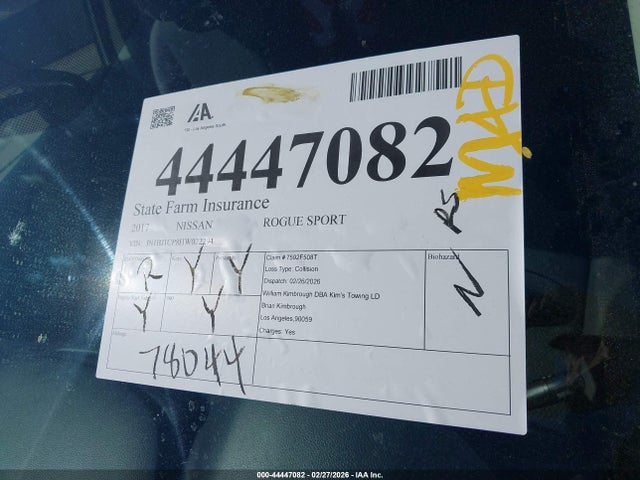 JN1BJ1CP8HW022294 Nissan Rogue Sport S