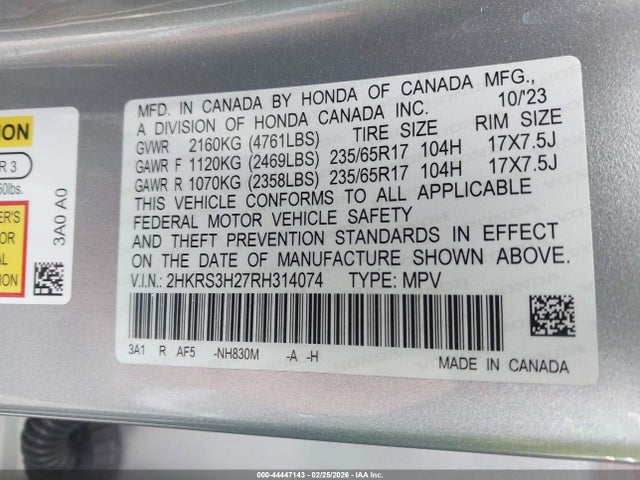 2024 HONDA CR-V 2HKRS3H27RH314074 Photo 8