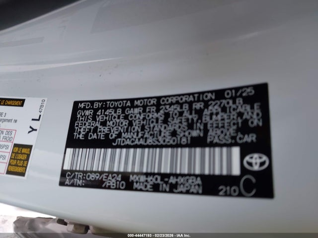 JTDACAAU8S3050181 Toyota Prius Nightshade