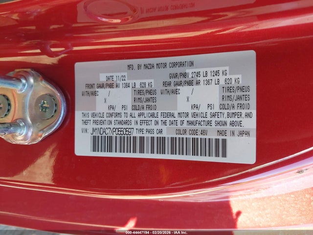 2023 MAZDA MX-5 MIATA JM1NDAC7XP0550597 Photo 8