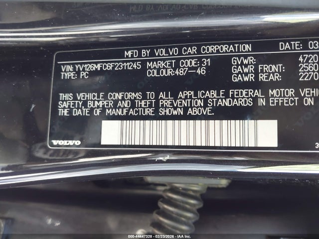 Volvo S60 T5 Premier Plus 2015 YV126MFC6F2311245 Image 9