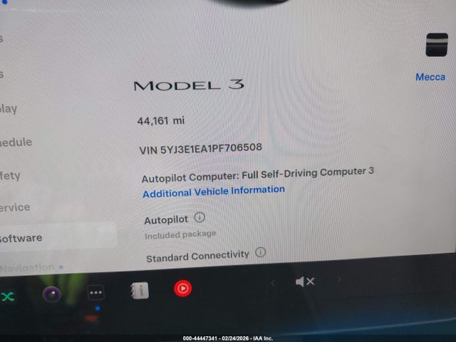 Aukcja sprzedaży 2023 Tesla Model 3 Rear-wheel Drive, vin: 5YJ3E1EA1PF706508, numer aukcji: 44447341