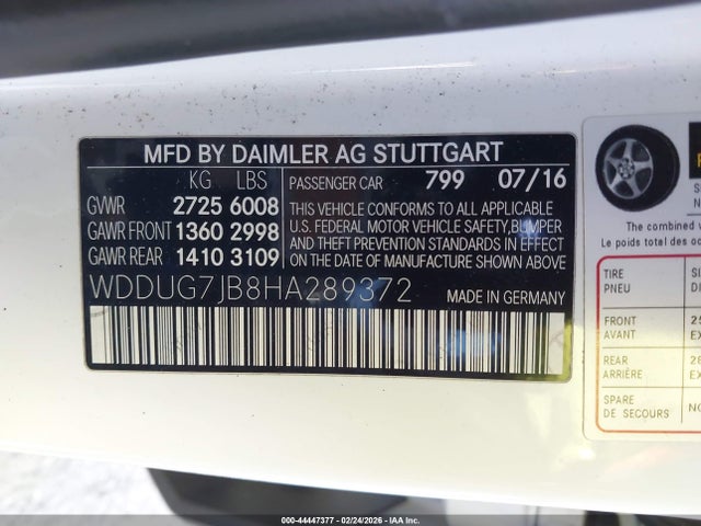 WDDUG7JB8HA289372 Mercedes-Benz S