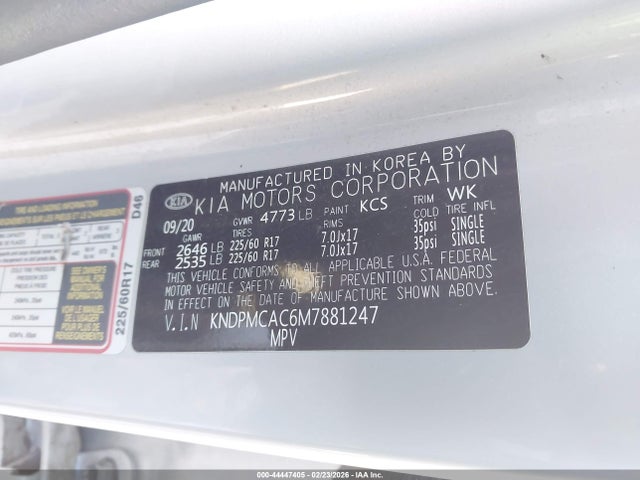 2021 KIA SPORTAGE KNDPMCAC6M7881247 Photo 8