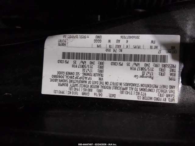 Ford FOCUS SE 2016 1FADP3F28GL306580 Image 9