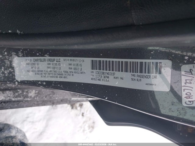Продажа на аукционе авто 2015 Chrysler 200 S, vin: 1C3CCCBB1FN613197, номер лота: 44447442