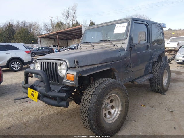 2002 Jeep Wrangler X მანქანა იყიდება აუქციონზე, vin: 1J4FA39S02P726457, აუქციონის ნომერი: 44447494