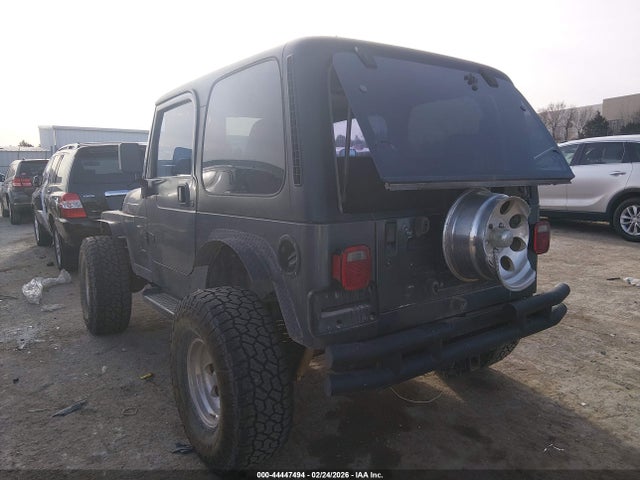 2002 Jeep Wrangler X მანქანა იყიდება აუქციონზე, vin: 1J4FA39S02P726457, აუქციონის ნომერი: 44447494