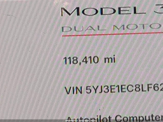 Aukcja sprzedaży 2020 Tesla Model 3 Performance Dual Motor All-wheel Drive, vin: 5YJ3E1EC8LF624478, numer aukcji: 44447513