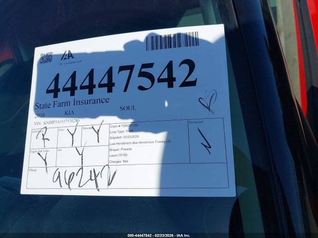 KIA SOUL + 2018 KNDJP3A51J7530286 Image 18