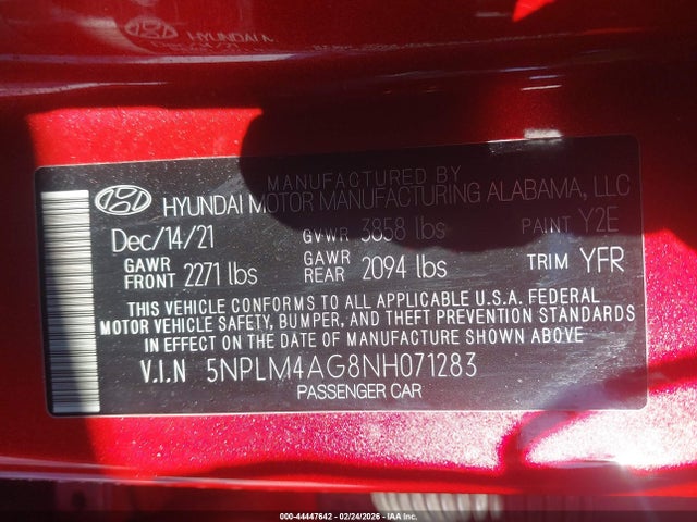Hyundai ELANTRA SEL 2022 5NPLM4AG8NH071283 Image 9