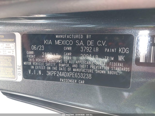 2023 KIA FORTE 3KPF24ADXPE653238 Photo 8