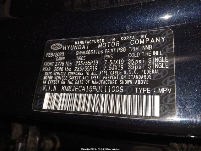 2023 HYUNDAI TUCSON HYBRID KM8JECA15PU111009 Photo 8