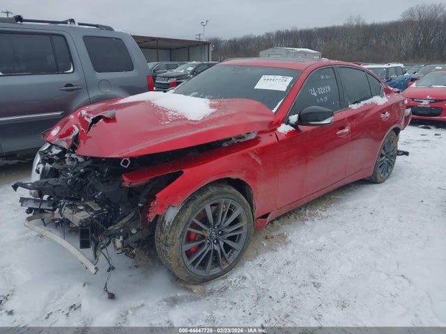 2023 Infiniti Q50 Red Sport 400 Awd მანქანა იყიდება აუქციონზე, vin: JN1FV7DR6PM590028, აუქციონის ნომერი: 44447728