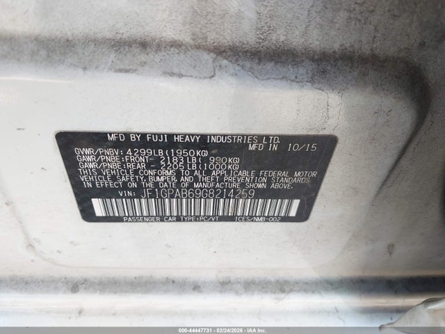 Subaru Impreza 2.0i Premium 2016 JF1GPAB69G8214259 Image 9