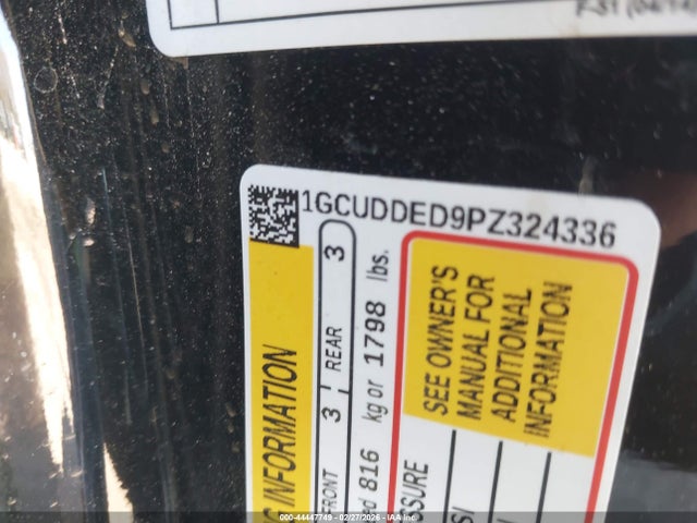 1GCUDDED9PZ324336 Chevrolet Silverado 1500 4wd Standard Bed Lt