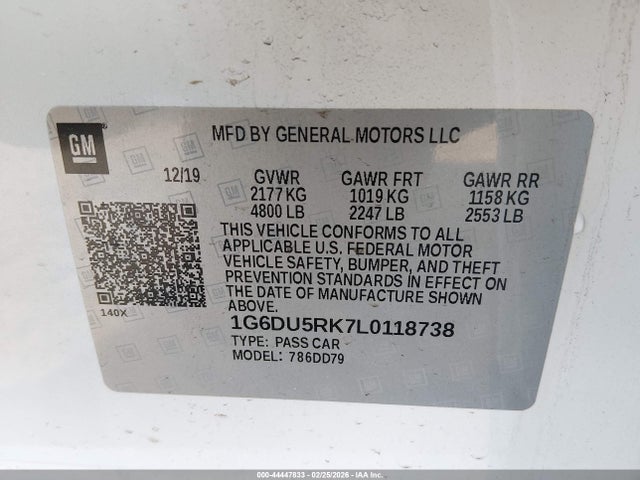 2020 CADILLAC CT5 1G6DU5RK7L0118738 Photo 8