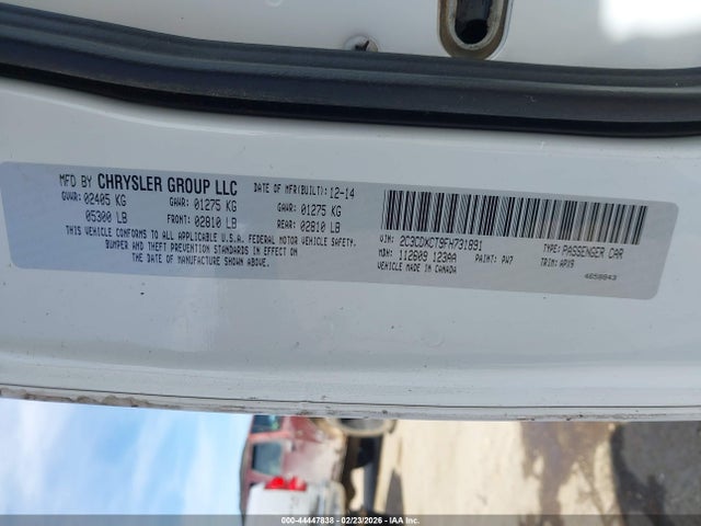 2015 DODGE CHARGER 2C3CDXCT9FH731891 Photo 8