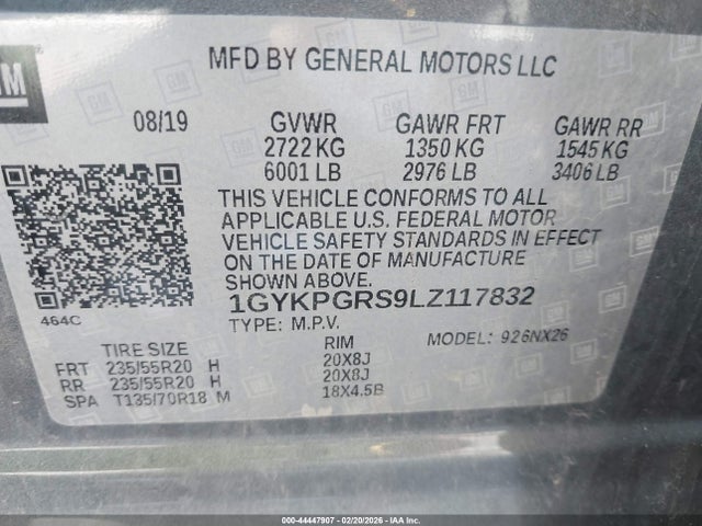 2020 CADILLAC XT6 1GYKPGRS9LZ117832 Photo 8