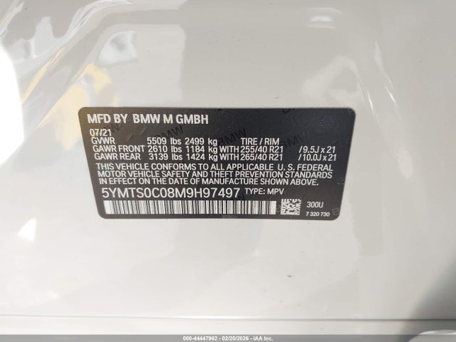 2021 BMW X3 M 5YMTS0C08M9H97497 Photo 8