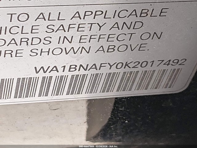 2019 AUDI Q5 WA1BNAFY0K2017492 Photo 8