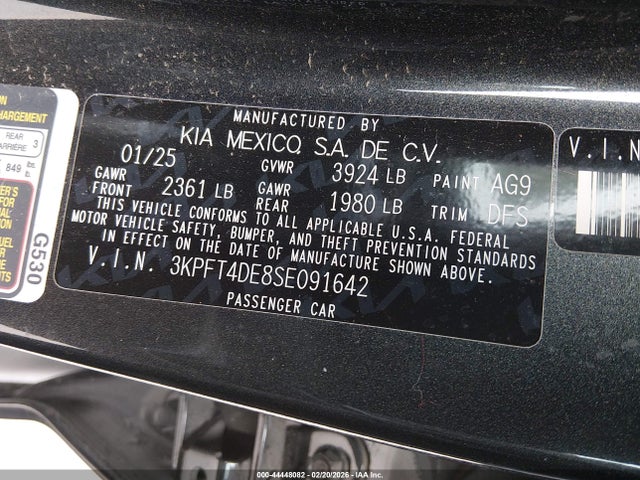 KIA K4 Lx 2025 3KPFT4DE8SE091642 Image 9