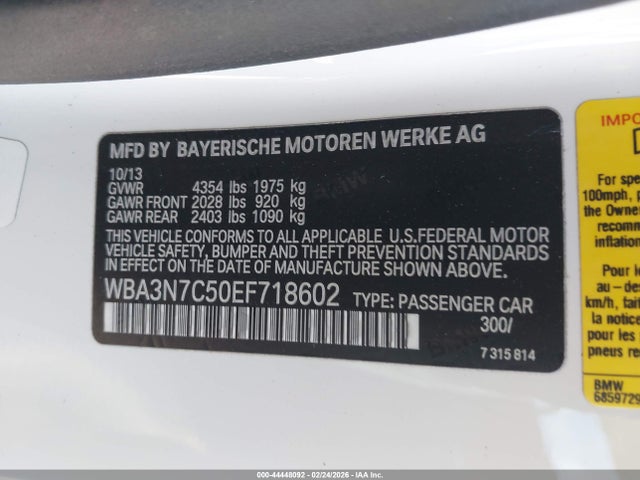 BMW 428i 2014 WBA3N7C50EF718602 Image 9