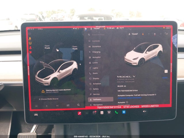 Aukcja sprzedaży 2022 Tesla Model Y Long Range Dual Motor All-wheel Drive, vin: 7SAYGDEE1NF311104, numer aukcji: 44448143