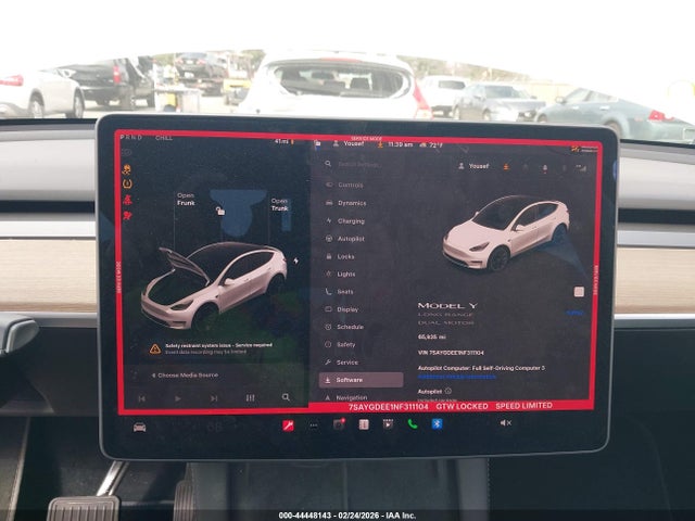 2022 TESLA MODEL Y 7SAYGDEE1NF311104 Photo 6