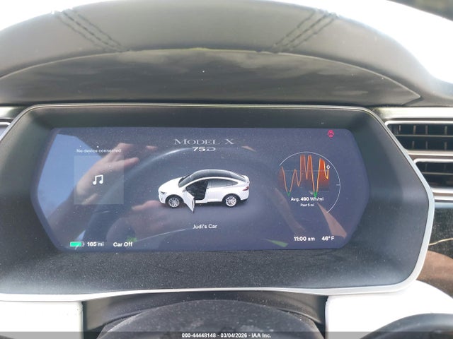 44448148 :رقم المزاد ، 5YJXCBE20HF076035 vin ، 2017 Tesla Model X 100d/75d/90d مزاد بيع