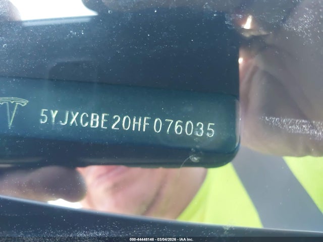 44448148 :رقم المزاد ، 5YJXCBE20HF076035 vin ، 2017 Tesla Model X 100d/75d/90d مزاد بيع