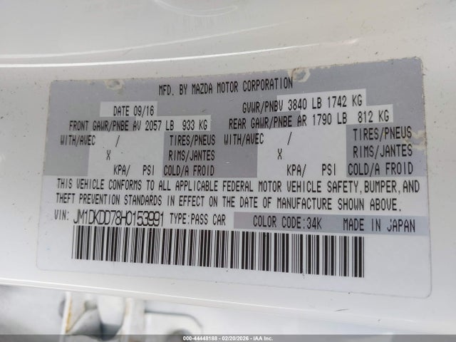 2017 MAZDA CX-3 JM1DKDD78H0153991 Photo 8