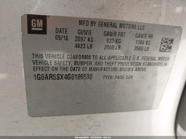 2016 CADILLAC CTS 1G6AR5SX4G0186530 Photo 8