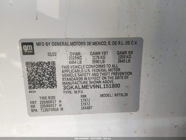 2022 GMC TERRAIN 3GKALMEV9NL151800 Photo 8