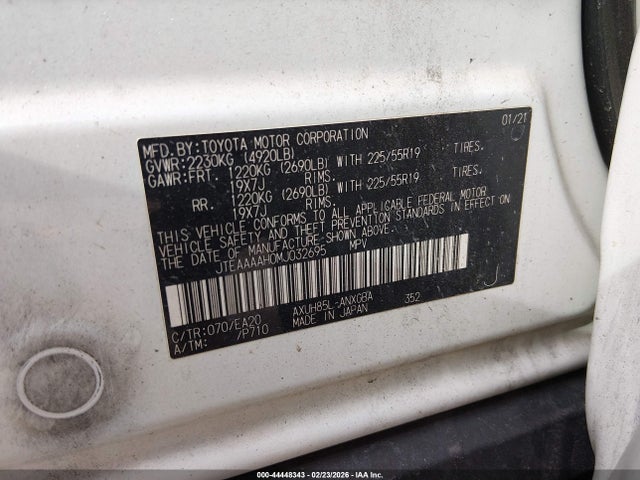 Toyota Venza Xle 2021 JTEAAAAH0MJ032695 Image 9