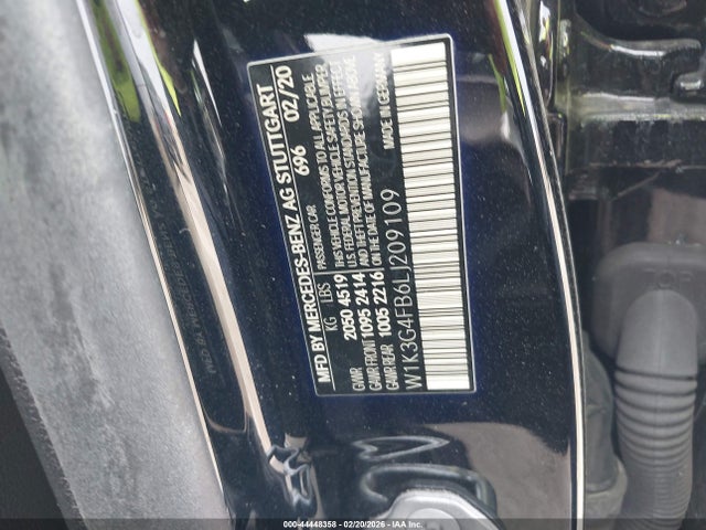 2020 Mercedes-benz A 220 4matic მანქანა იყიდება აუქციონზე, vin: W1K3G4FB6LJ209109, აუქციონის ნომერი: 44448358