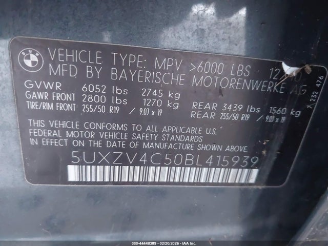Продажа на аукционе авто 2011 Bmw X5 Xdrive35i/xdrive35i Premium/xdrive35i Sport Activity, vin: 5UXZV4C50BL415939, номер лота: 44448389