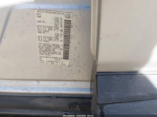 5N1AZ2MH5JN140454 Nissan MURANO SV