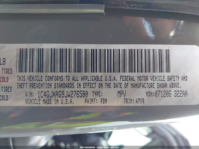 1C4GJXAG9JW276580 Jeep Wrangler Sport 4x4