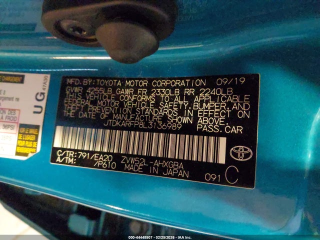 2020 TOYOTA PRIUS PRIME JTDKARFP8L3136989 Photo 8
