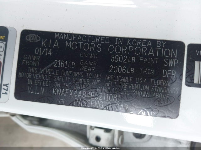 KIA FORTE EX 2014 KNAFX4A84E5211081 Image 9