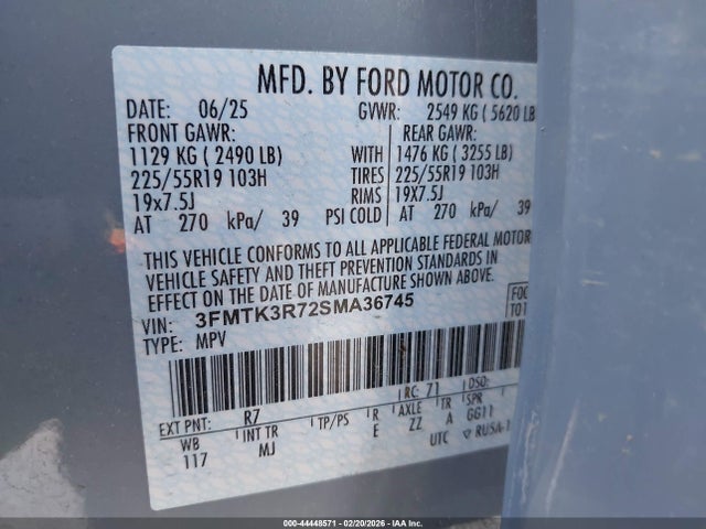 Ford Mustang Mach-e Premium 2025 3FMTK3R72SMA36745 Image 9