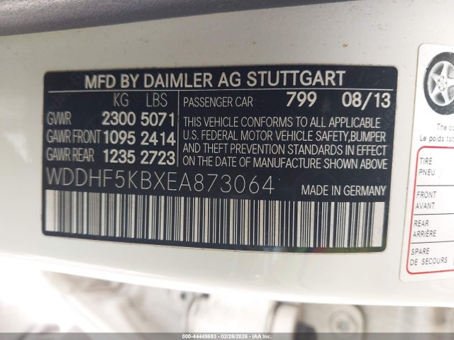 Mercedes-Benz E 350 2014 WDDHF5KBXEA873064 Image 9