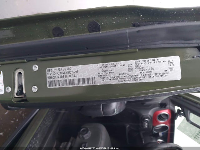 2021 JEEP WRANGLER 1C4HJXCN5MW576797 Photo 8